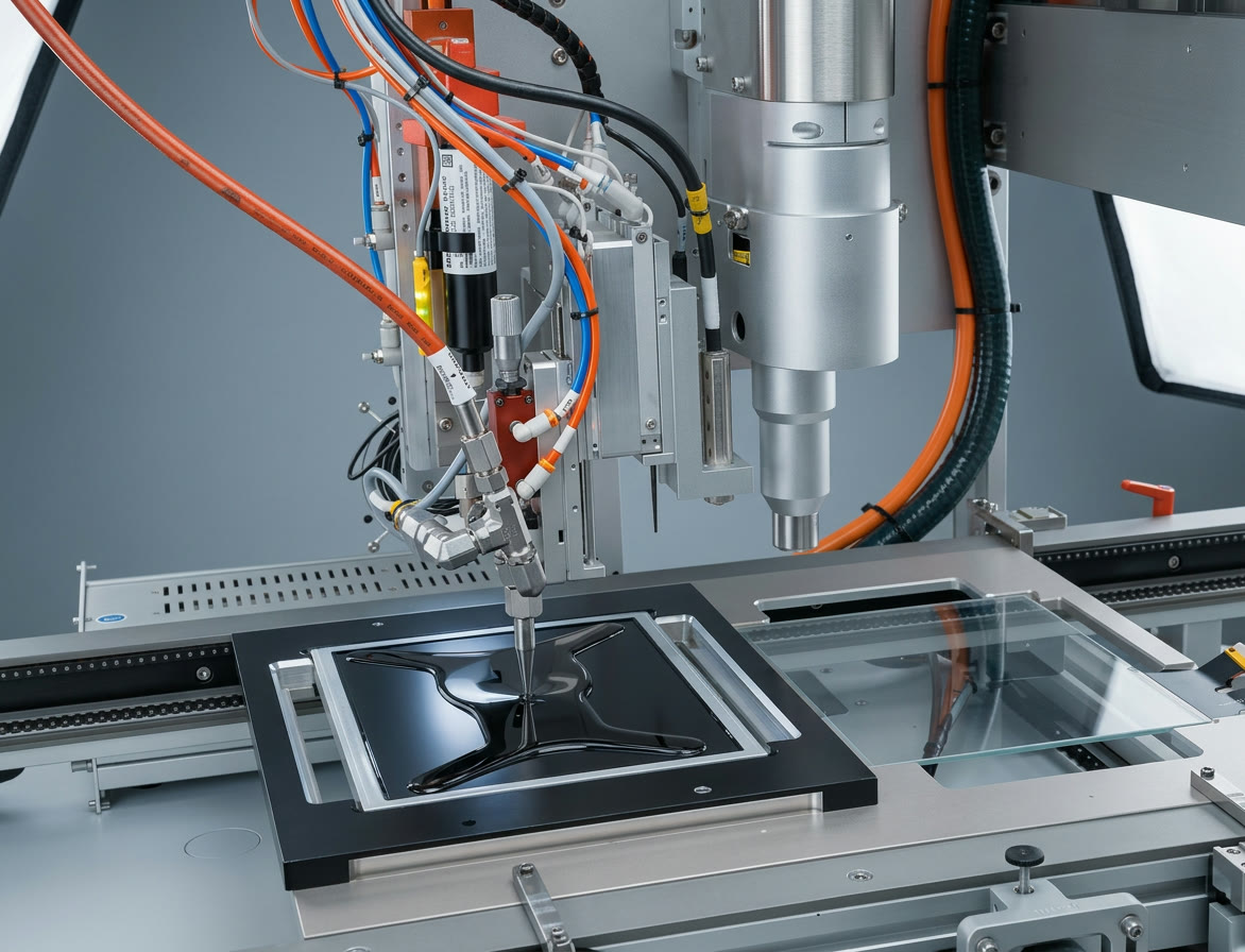 Optical bonding equipment applying bonding material